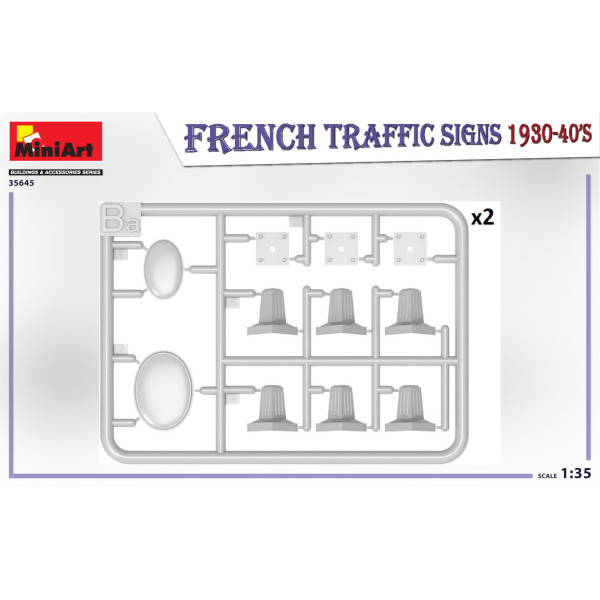 FRENCH TRAFFIC SIGNS 1930-40’s 1/35 MiniArt 35645