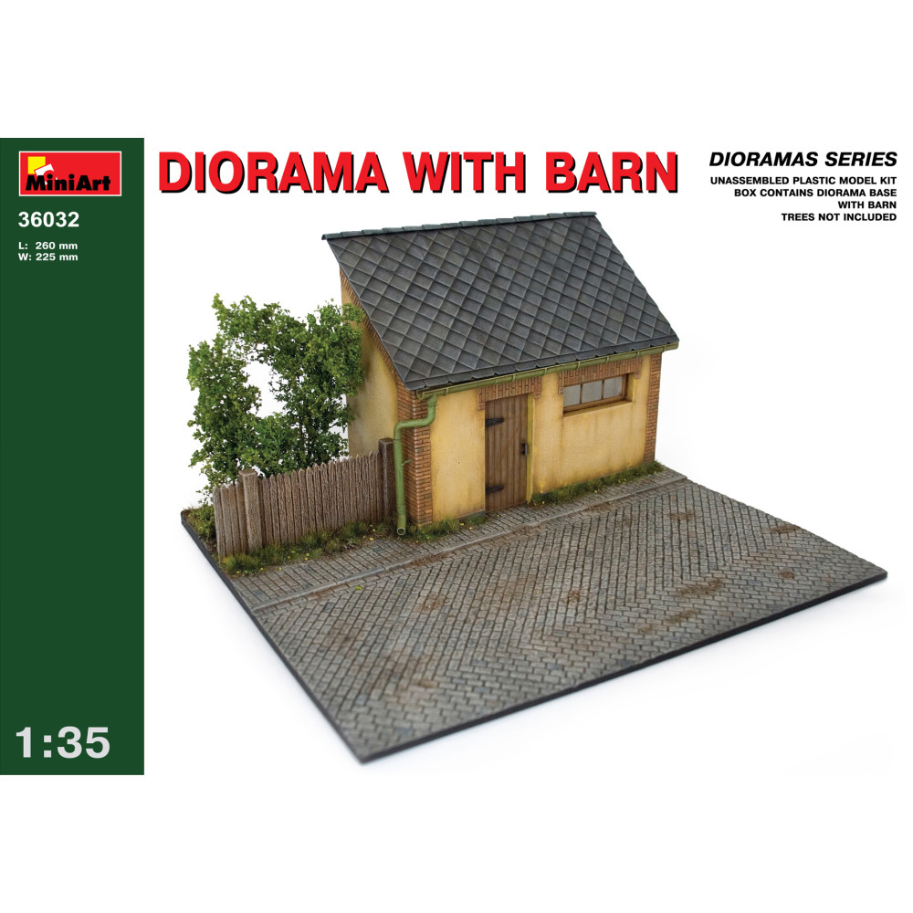 Diorama with barn  1/35 MiniArt 36032