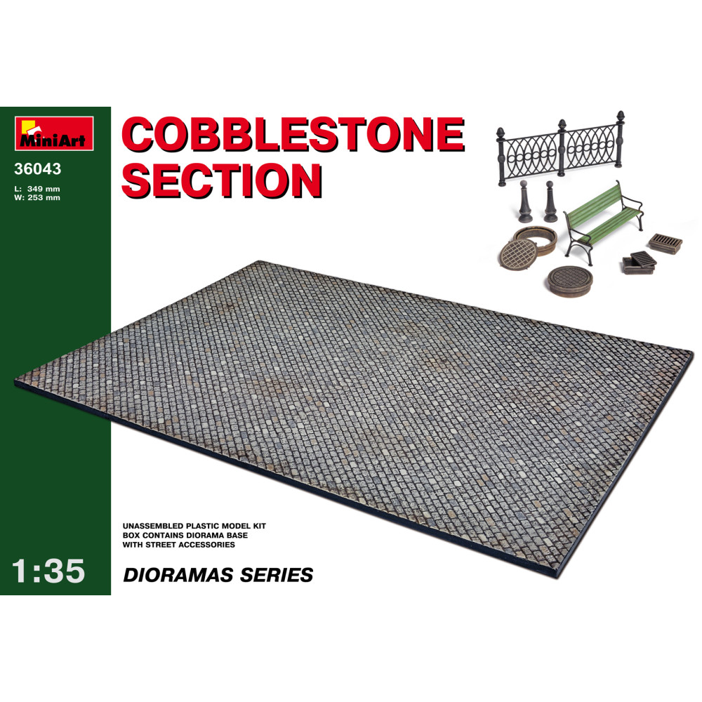 Cobblestone section 1/35 MiniArt 36043