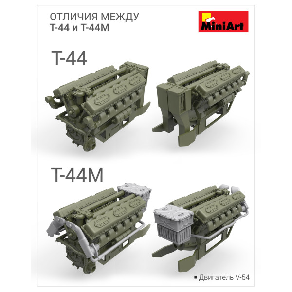 Радянський середній танк Т-44M  1/35 MiniArt 37002