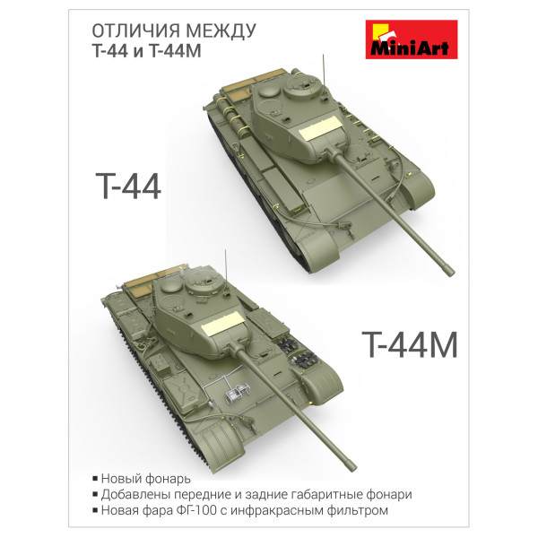 Радянський середній танк Т-44M  1/35 MiniArt 37002