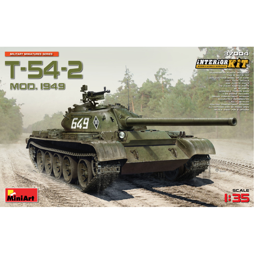 Soviet Medium Tank T-54-2 Mod. 1949 Interior Kit 1/35 MiniArt 37004
