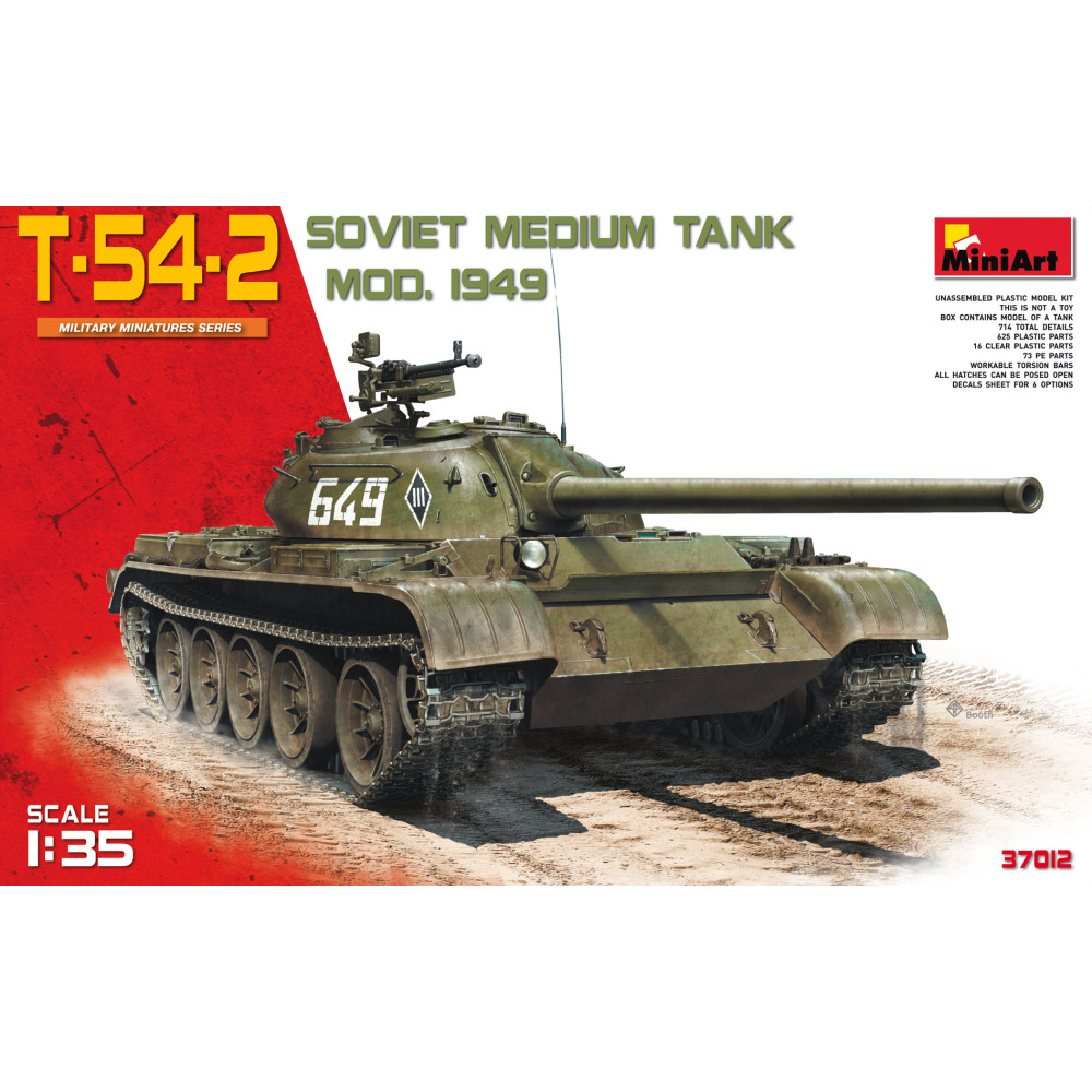 T-54-2 Радянський середній танк обр. 1949 р  1/35 MiniArt 37012