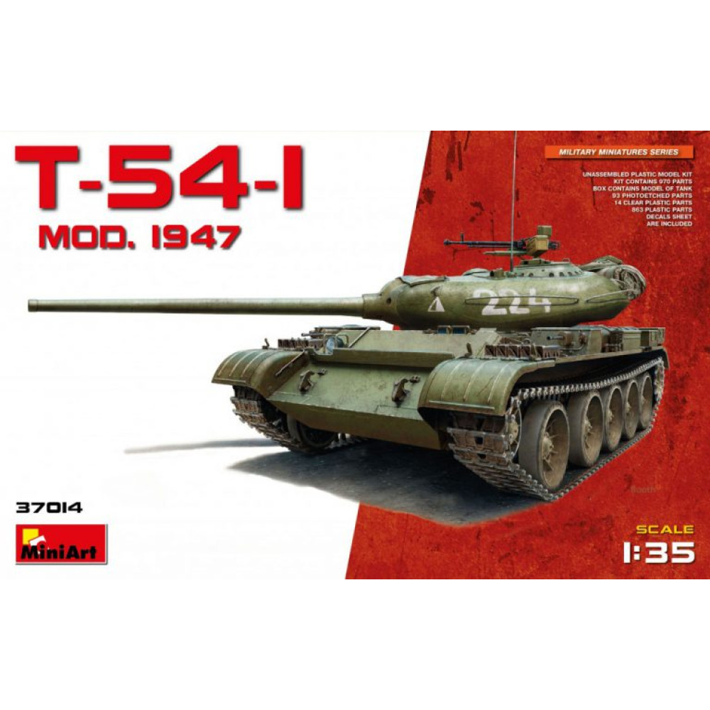T-54-1 Радянський середній танк Обр. 1947 р 1/35 MiniArt 37014