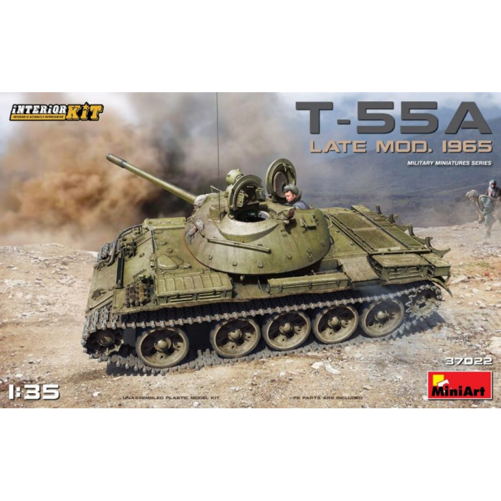 Т-55А пізніх модифікацій 1965 р з інтер'єром 1/35 MiniArt 37022