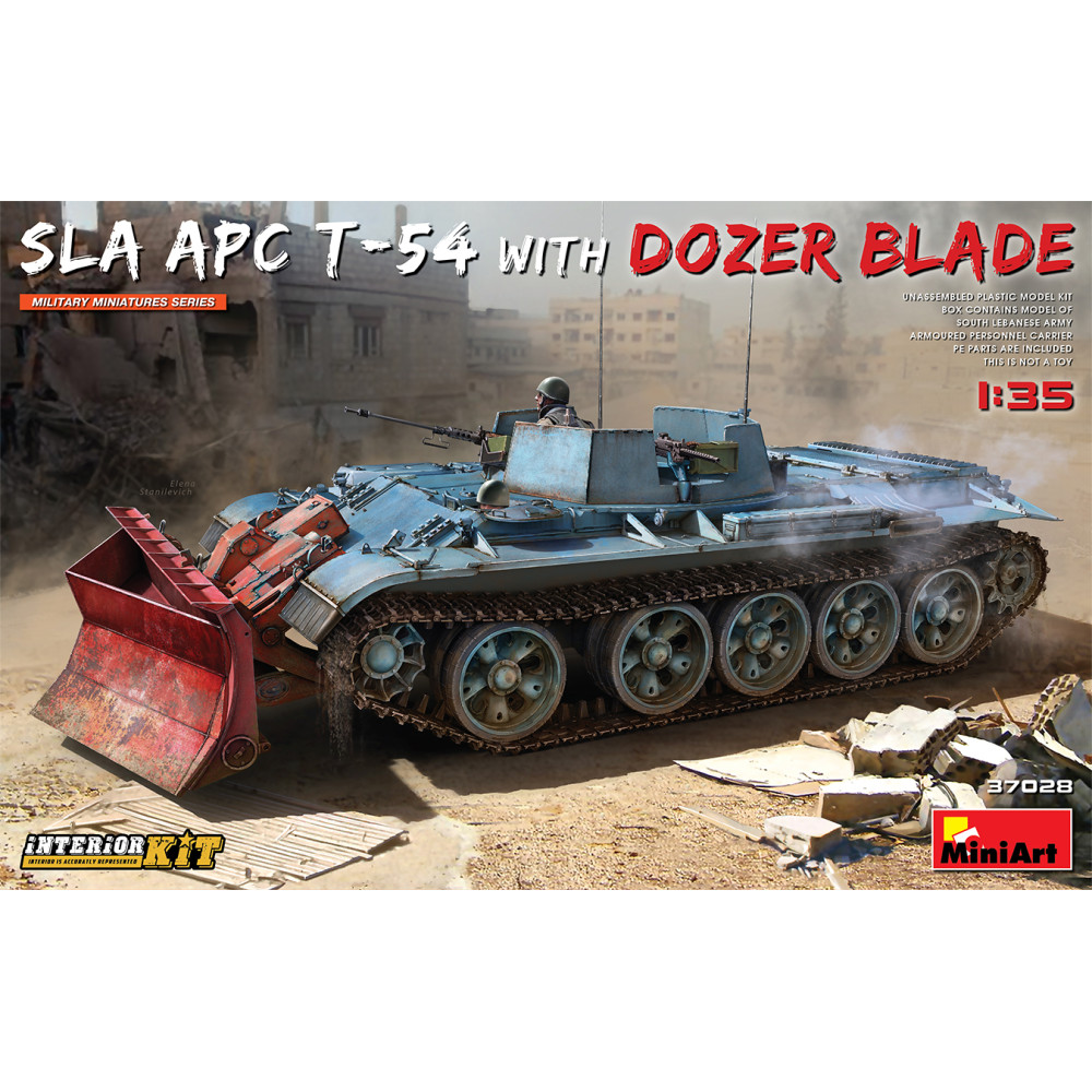 SLA APC T-54 w/DOZER BLADE. INTERIOR KIT 1/35 MiniArt 37028