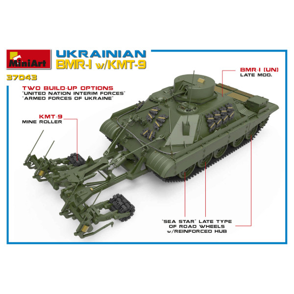 Український БМР-1 з КМТ-9 1/35 MiniArt 37043