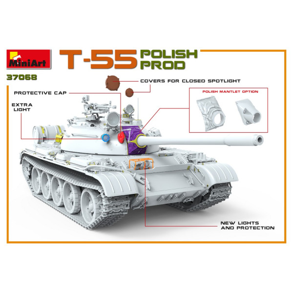 Т-55 Польського виробництва 1/35 MiniArt 37068