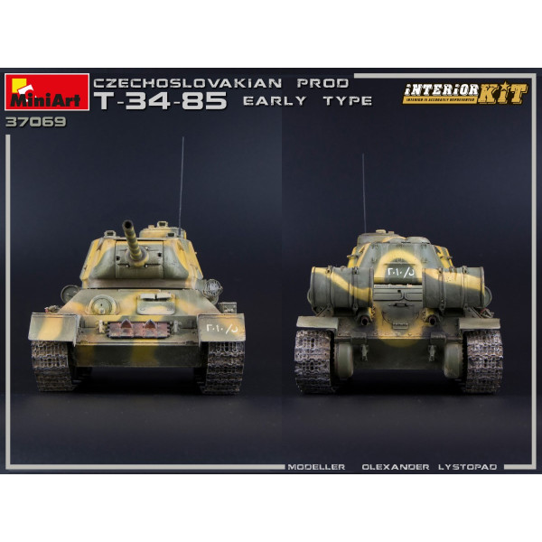  Т-34/85 Чехословацького Виробництва. Раннього Типу. з Інтер'єром 1/35 MiniArt 37069