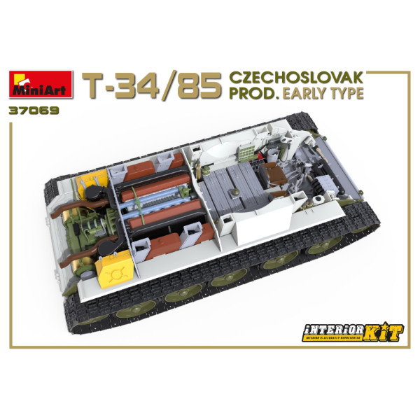  Т-34/85 Чехословацького Виробництва. Раннього Типу. з Інтер'єром 1/35 MiniArt 37069
