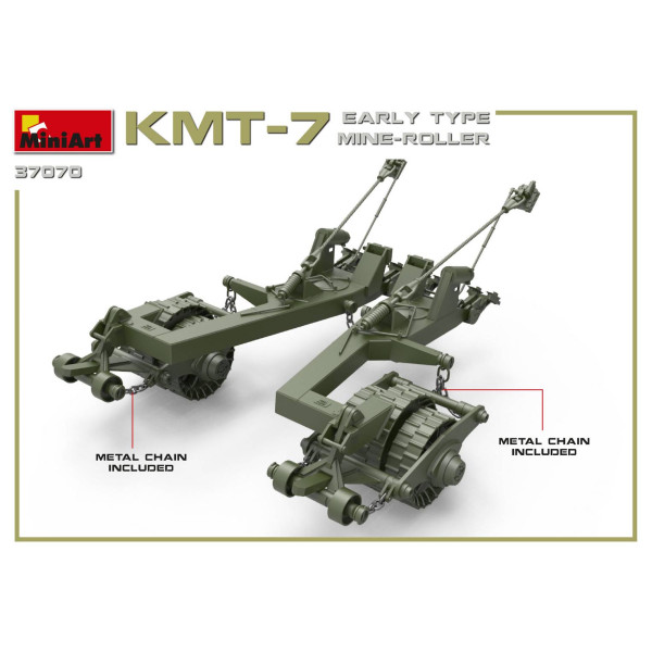 Колійний Мінний Трал КМТ-7 Раннього Типу MiniArt 37070