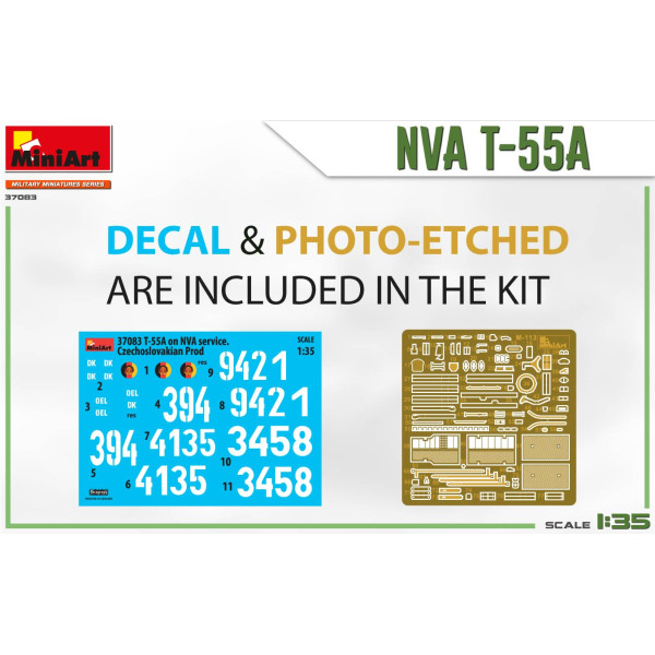 Середній танк NVA Т-55А 1/35 MiniArt 37083
