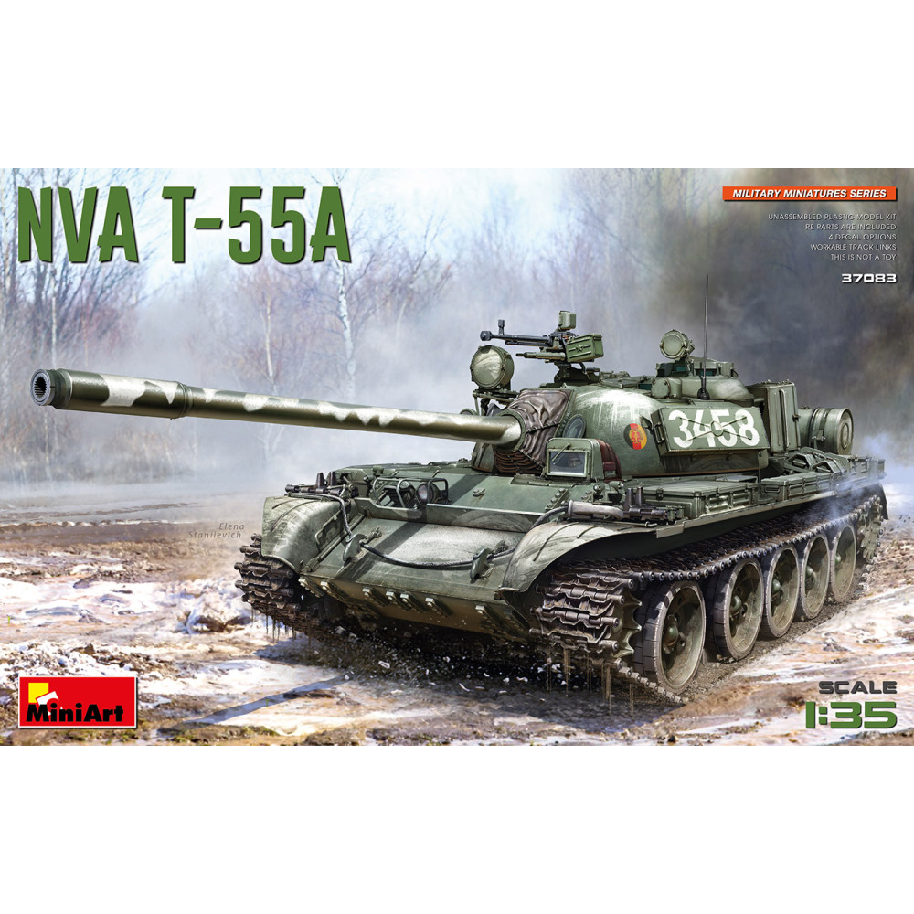 Середній танк NVA Т-55А 1/35 MiniArt 37083 Середній танк NVA Т-55А 1/35 MiniArt 37083