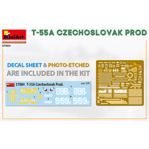 T-55A Чехословацького Виробництва 1/35 MiniArt 37084