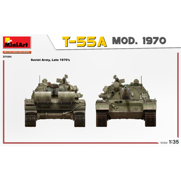 T-55A мод. 1970 року (Інтер'єрний набір) 1/35 MiniArt 37094