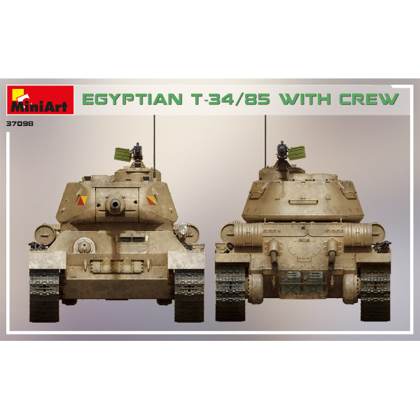 Egyptian T-34/85 with crew 1/35 MiniArt 37098