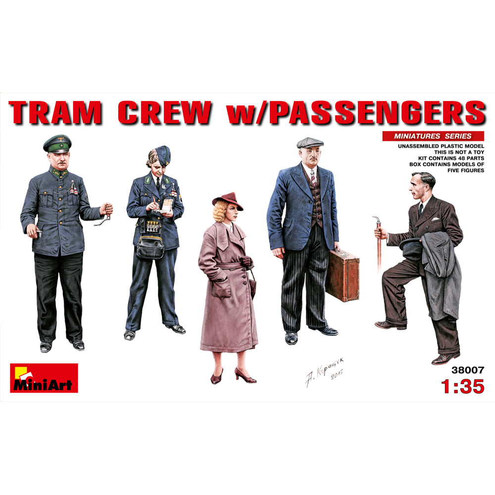 Екіпаж трамвая з пасажирами  1/35 MiniArt 38007