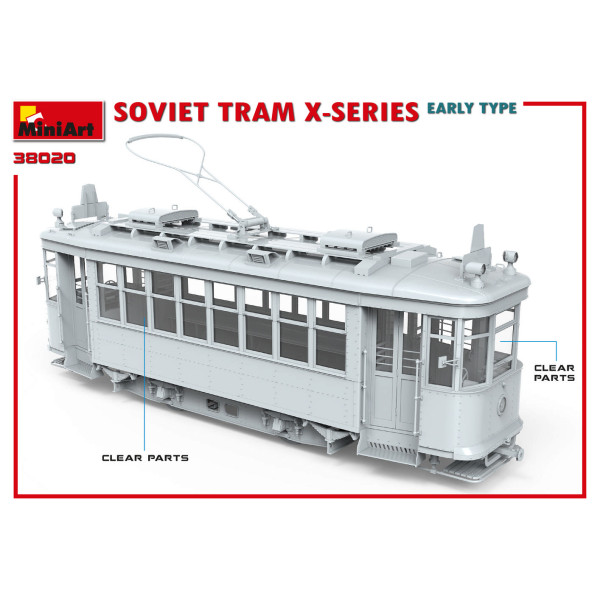 Радянський Трамвай Серії-Х (Раннього Типу) 1/35 MiniArt 38020