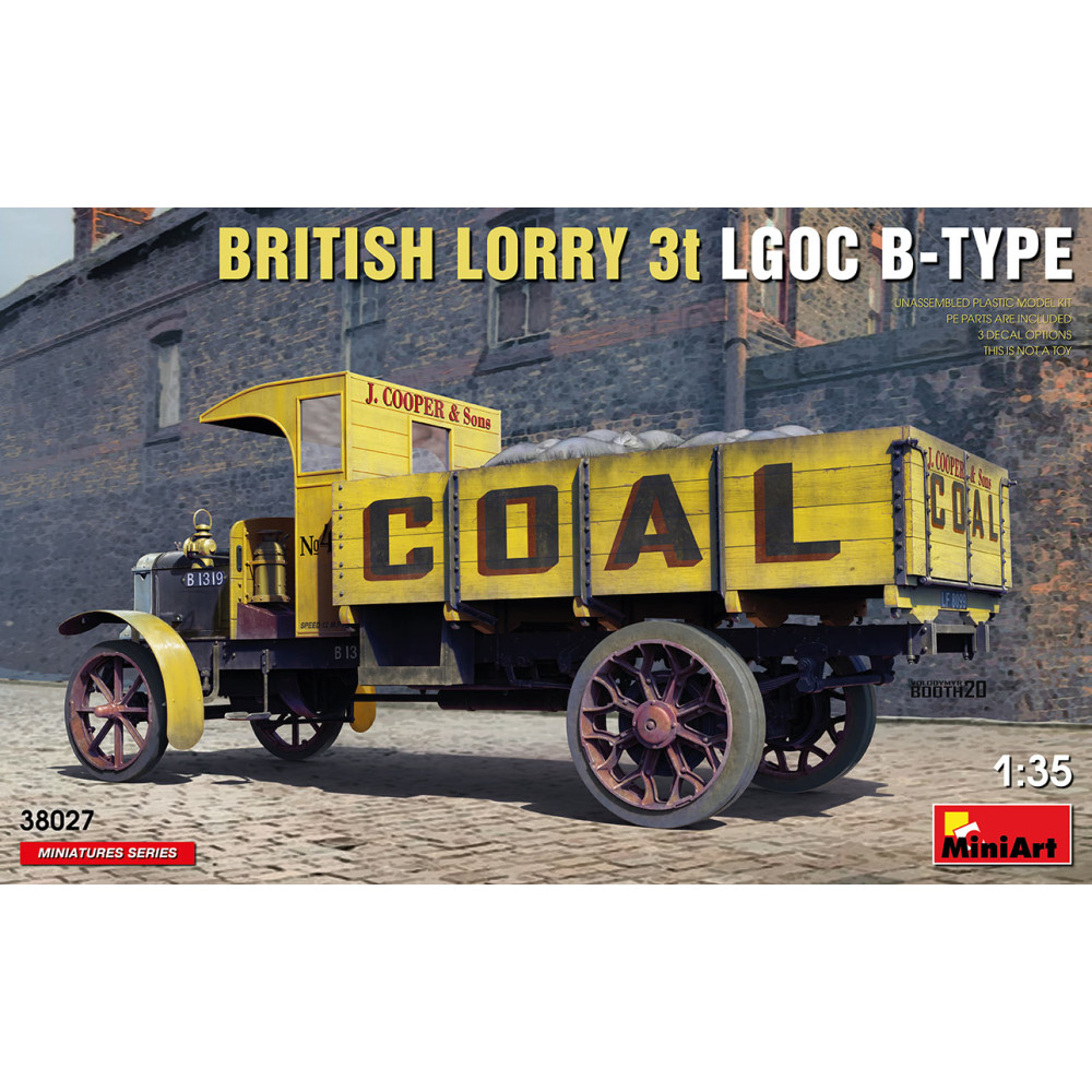 BRITISH LORRY 3T LGOC B-TYPE 1/35 MiniArt 38027
