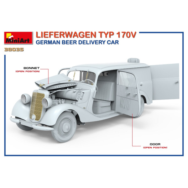 Автомобіль доставки пива Lieferwagen TYP 170V 1/35 MiniArt 38035