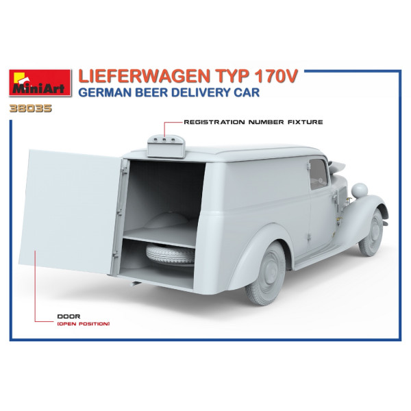 Автомобіль доставки пива Lieferwagen TYP 170V 1/35 MiniArt 38035