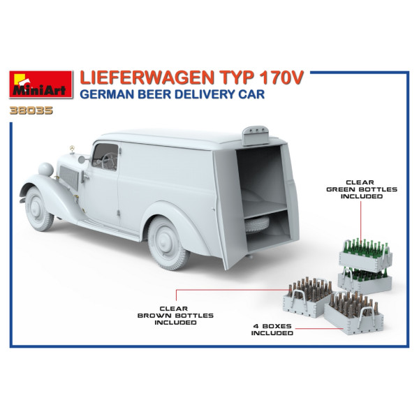 Автомобіль доставки пива Lieferwagen TYP 170V 1/35 MiniArt 38035