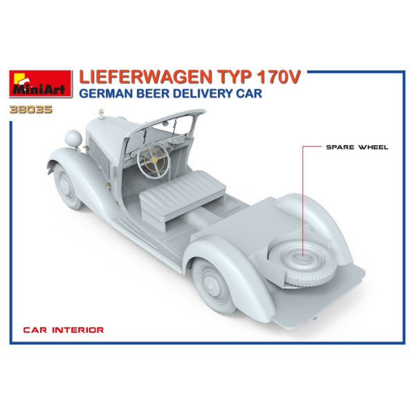 Автомобіль доставки пива Lieferwagen TYP 170V 1/35 MiniArt 38035