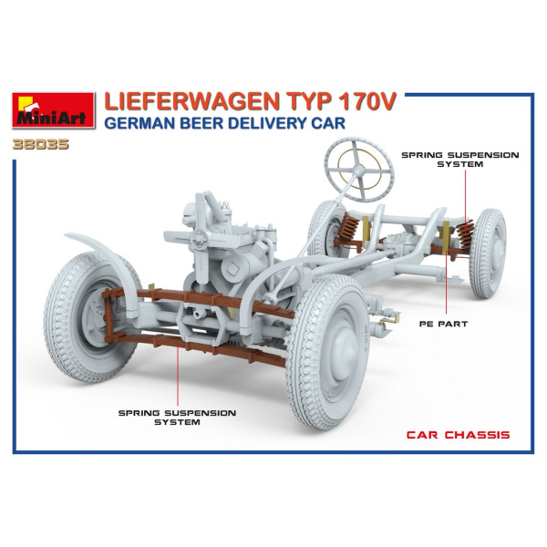 Автомобіль доставки пива Lieferwagen TYP 170V 1/35 MiniArt 38035