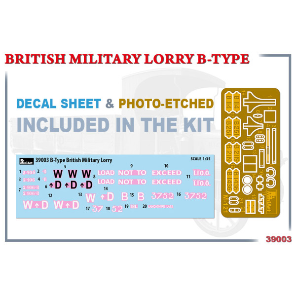 Британський військовий вантажівка B-TYPE 1/35 MiniArt 39003