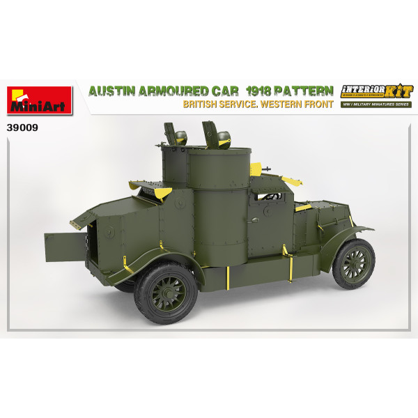 Броньовик Austin зразка 1918 року. Британський сервіс. Західний фронт. З інтер'єром 1/35 MiniArt 39009