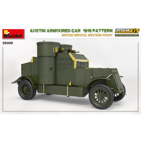 Броньовик Austin зразка 1918 року. Британський сервіс. Західний фронт. З інтер'єром 1/35 MiniArt 39009