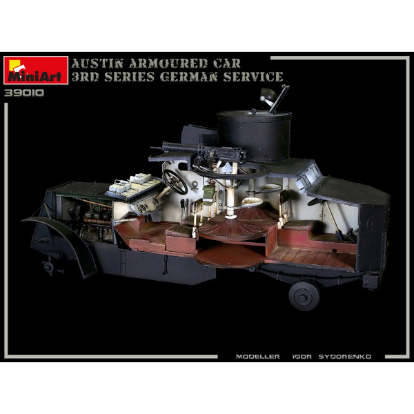 Austin armored car of the 3rd series: German, Austro-Hungarian, Finnish service. With interior 1/35 MiniArt 39010