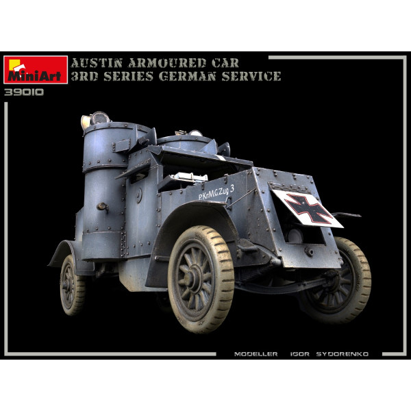 Austin armored car of the 3rd series: German, Austro-Hungarian, Finnish service. With interior 1/35 MiniArt 39010