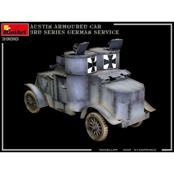 Austin armored car of the 3rd series: German, Austro-Hungarian, Finnish service. With interior 1/35 MiniArt 39010