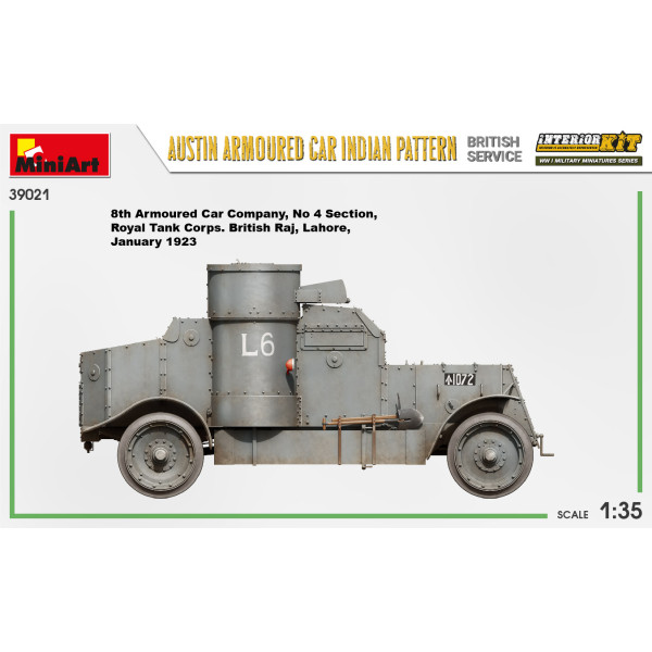 Austin: Індійська служба. Британська служба. З інтер'єром 1/35 MiniArt 39021