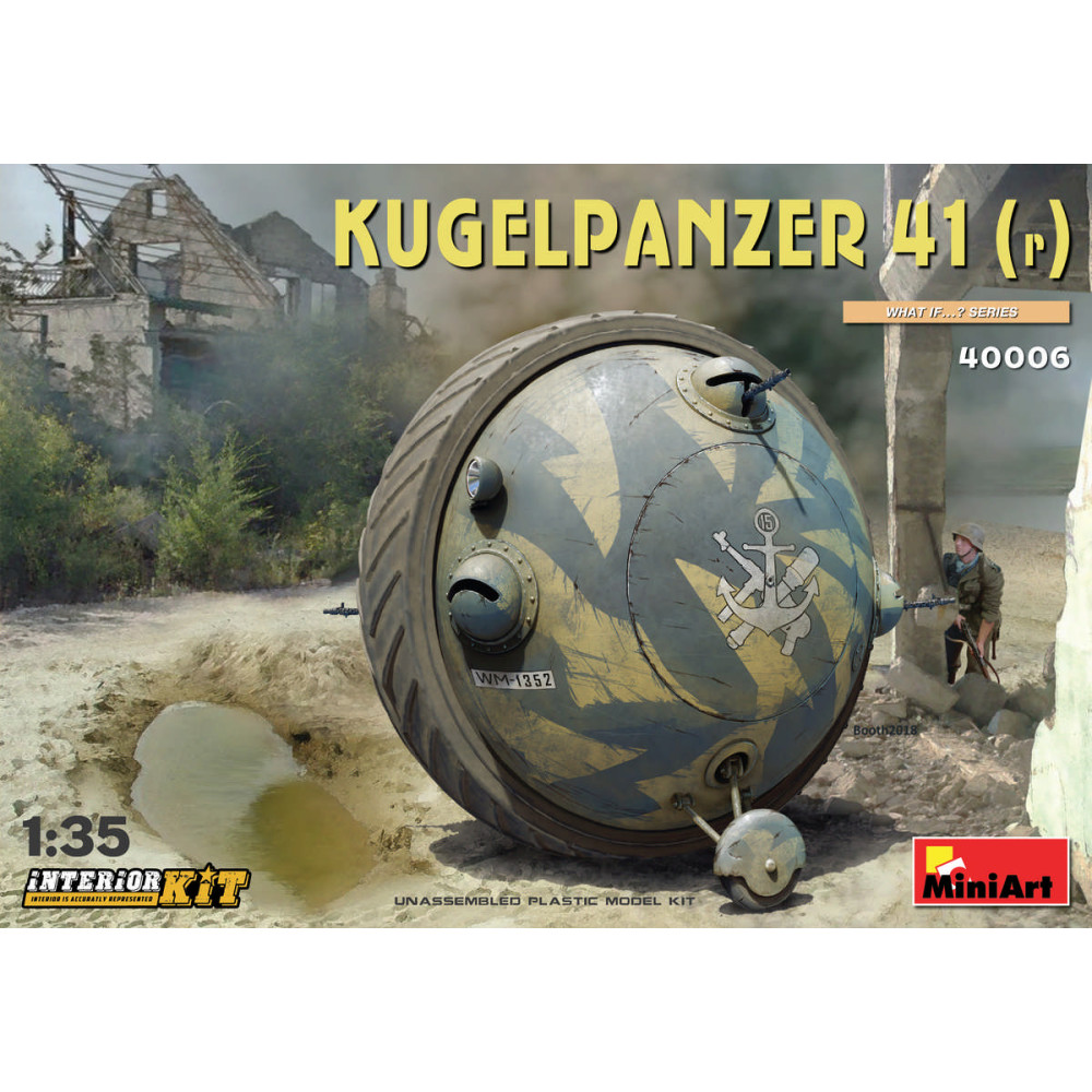 Шаротанк Kugelpanzer 41 (r). з Інтерьерьером 1/35 MiniArt 40006 Шаротанк Kugelpanzer 41 (r). з Інтерьерьером 1/35 MiniArt 40006