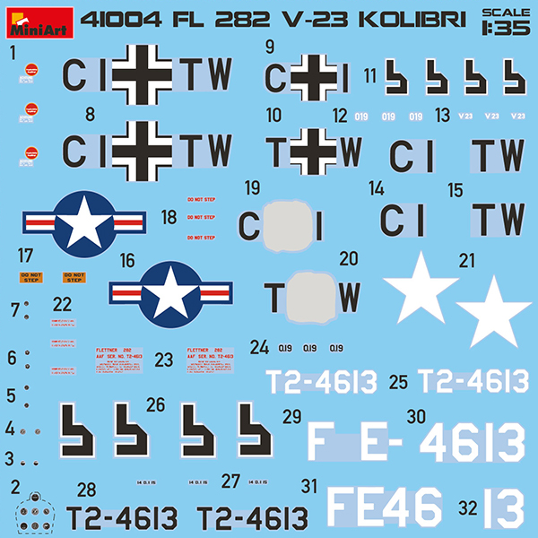 Вертоліт Fl 282 V-23 HUMMINGBIRD КОЛИБРИ 1/35 MiniArt 41004