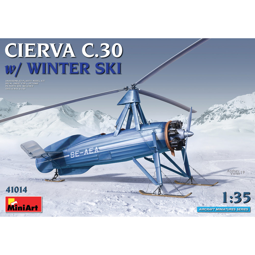 CIERVA C.30 WITH WINTER SKI 1/35 MiniArt 41014