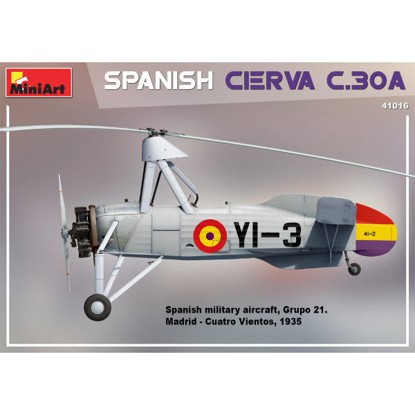 Розвідувальний автожир Сиерва "C.30A" Іспанський 1/35 MiniArt 41016