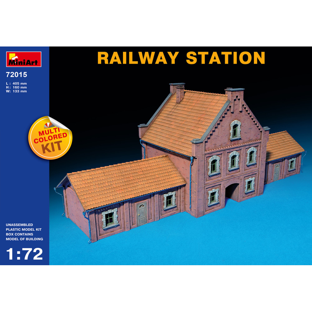 Railway Station (Multi-Colored Kit) 1/72 MiniArt 72015