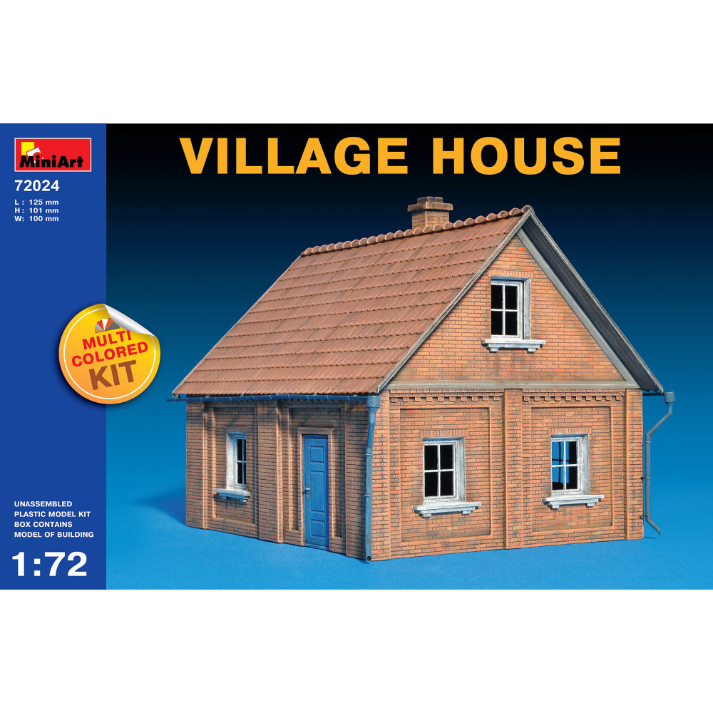 Village House (Multicolored Kit) 1/72 MiniArt 72024