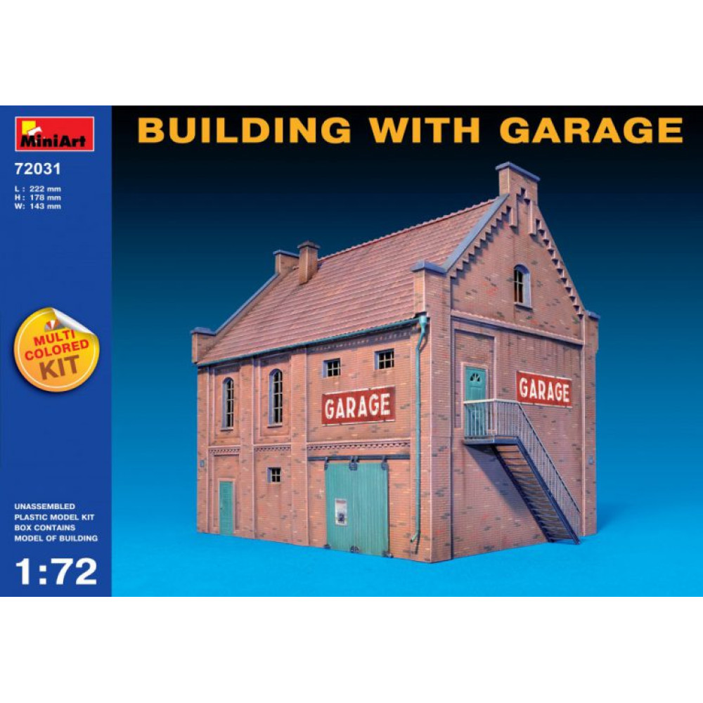 Building with garage 1/72 MiniArt 72031