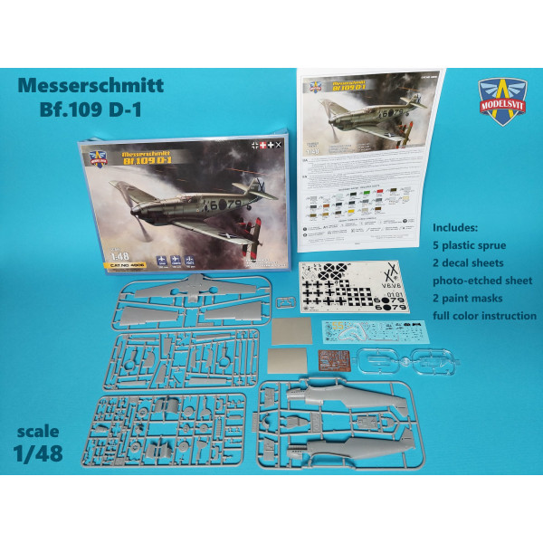Messerschmitt Bf 109 D-1 1/48 ModelSvit 4806