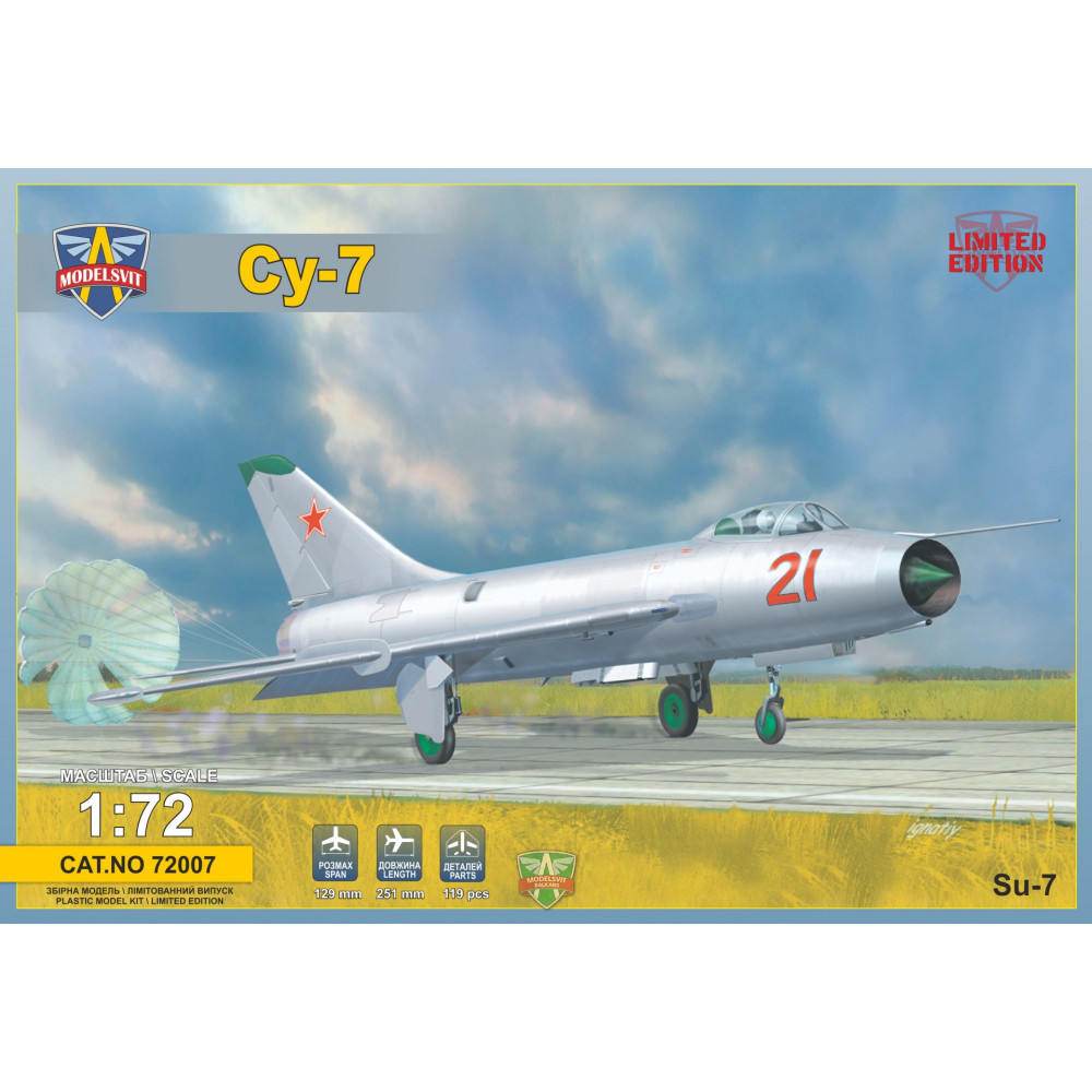 Sukhoi Su-7 Soviet fighter  1/72 Modelsvit  72007