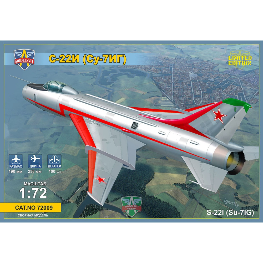 S-22I(Su-7IG) variable wing geometry 1/72 Modelsvit  72009