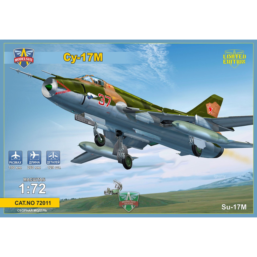 Sukhoi Su-17M Multirole fighter 1/72 Modelsvit  72011