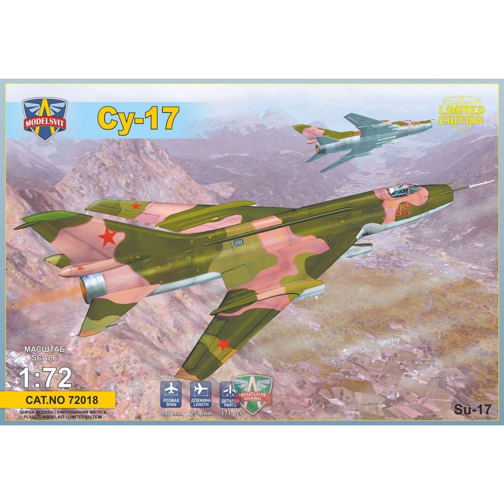 Sukhoi Su-17 Serial 1/72 Modelsvit  72018