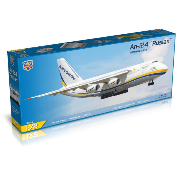 Літак Антонов АН-124 "Руслан" 1/72 Modelsvit 7202