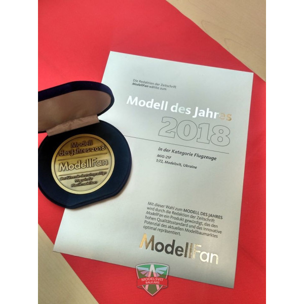 MiG-21F(Izdeliye "72") Soviet supersonic fighter 1/72 Modelsvit  72021