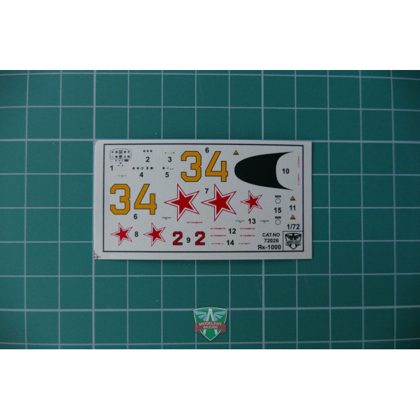 Yak-1000 Supersonic demonstrator 1/72 Modelsvit  72026